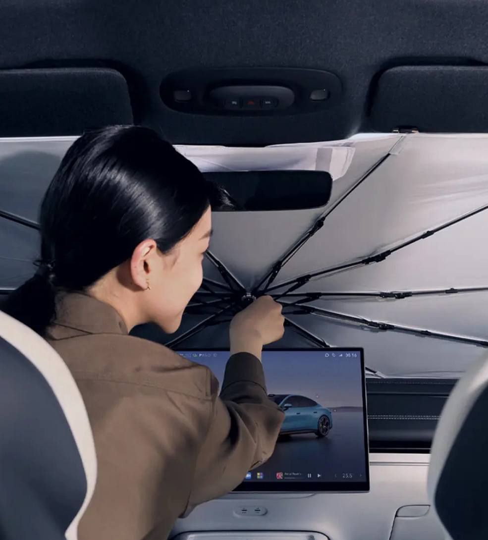 Солнцезащитный зонт-шторка Xiaomi SU7 4 Солнцезащитный зонт-шторка Xiaomi SU7 — изображение 4